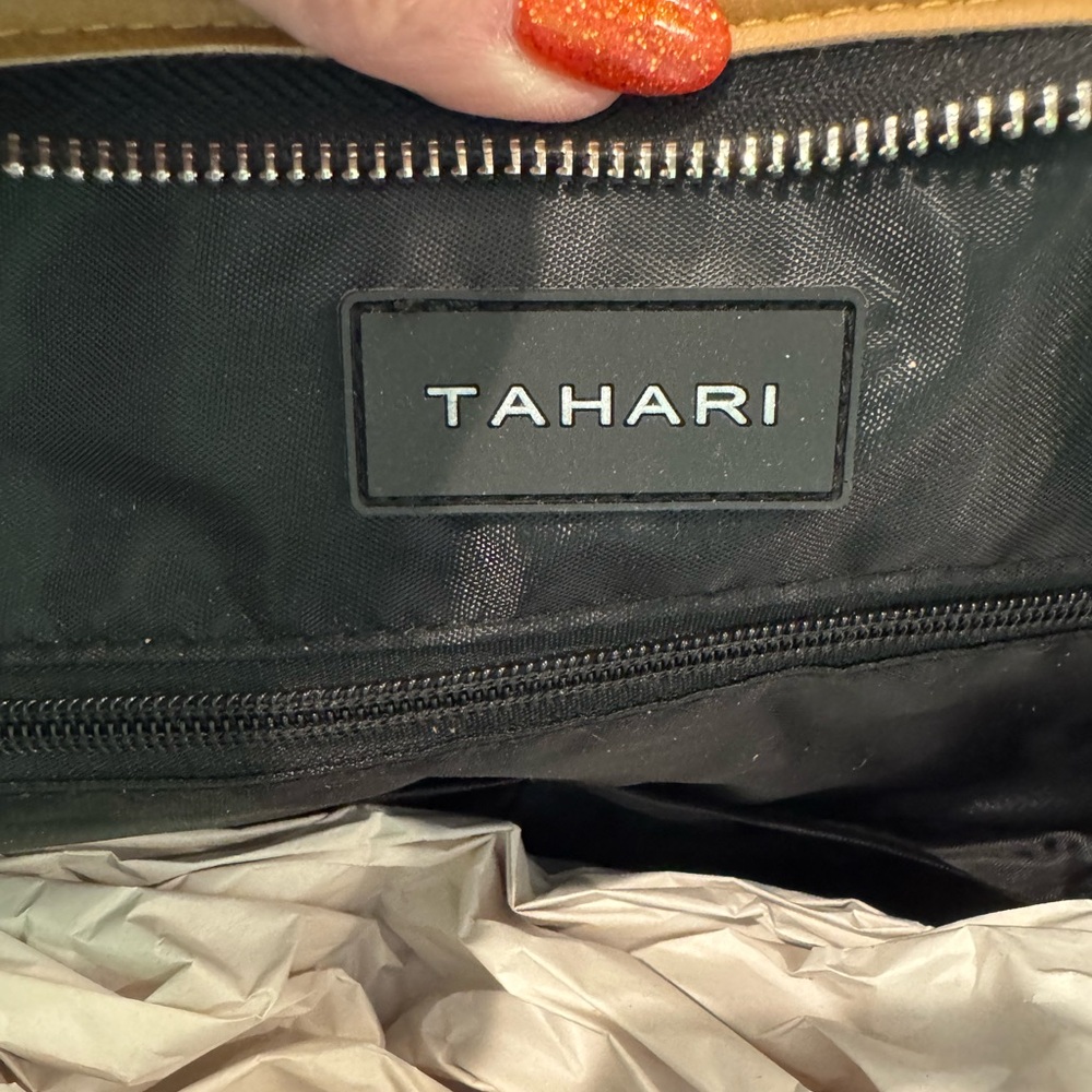 Tahari Black and Tan Tote NWT - Picture 4 of 4